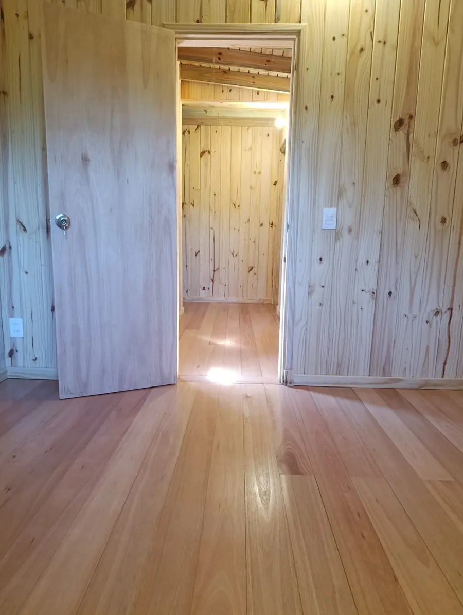 Interior revestido en madera