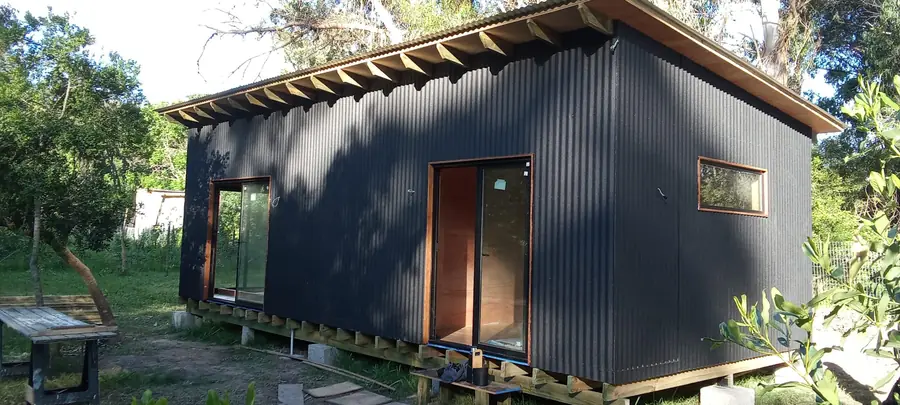 Casa de madera, fachada