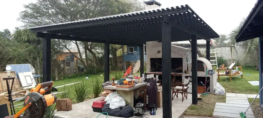 Pérgola terminada