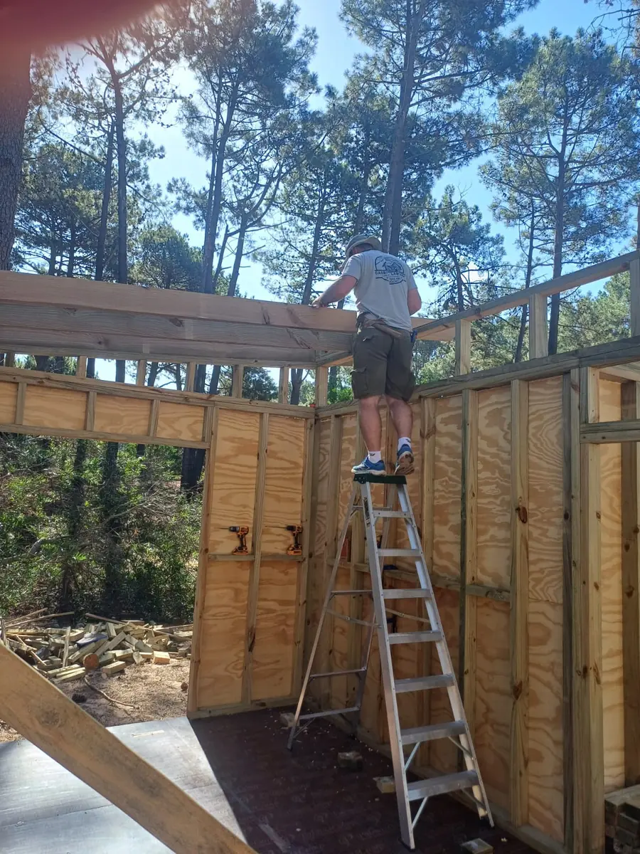 Armado de estructura en obra